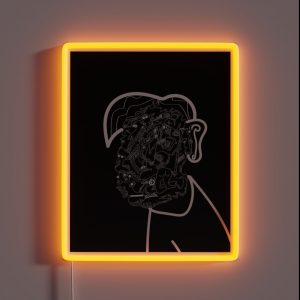 16 Faces And 1 Ass RGB Neon Sign