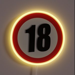 18 Years Prohibition Sign RGB Neon Sign 18 Years Prohibition Sign RGB Neon Sign