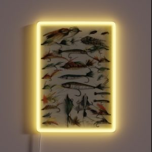 1920 S Fishing Flies RGB Neon Sign