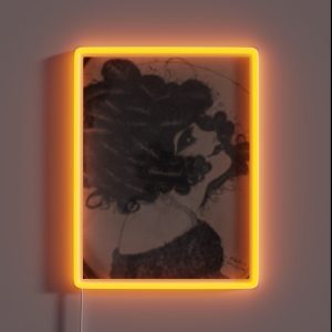 1920 S Flapper Girl Drawing RGB Neon Sign