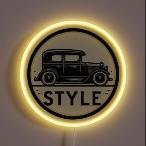 1920 S Sedan RGB Neon Sign 1920 S Sedan RGB Neon Sign