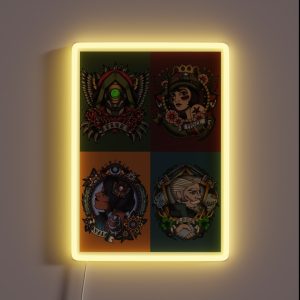 1920 S Tattoo Style Borderlands 3 Squad RGB Neon Sign
