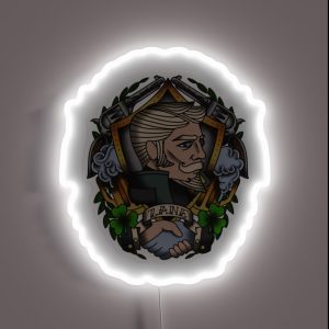 1920 S Tattoo Style Zane Portrait RGB Neon Sign