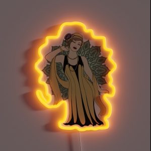1920s Fashion Pinup RGB Neon Sign