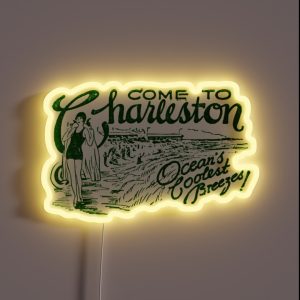 1925 Come To Charleston South Carolina RGB Neon Sign 1925 Come To Charleston South Carolina RGB Neon Sign