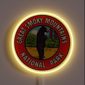 1940s Great Smoky Mountains National Park RGB Neon Sign