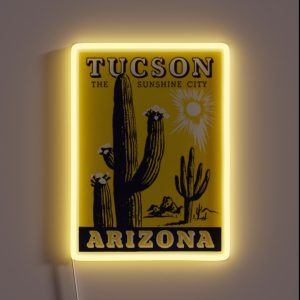1940s Tucson Arizona RGB Neon Sign 1940s Tucson Arizona RGB Neon Sign