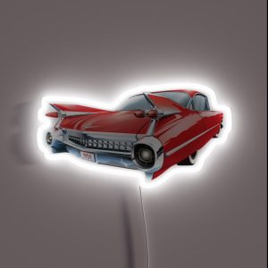 1959 Red Cadillac RGB Neon Sign
