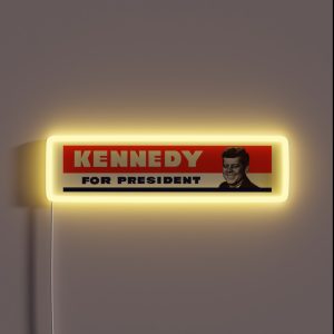1960 John F Kennedy For President RGB Neon Sign
