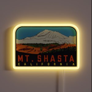 1960s Mount Shasta California RGB Neon Sign