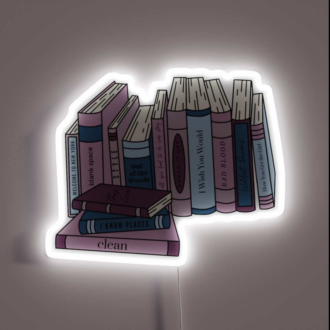 1989 Books Taylor Swift RGB Neon Sign 1989 Books Taylor Swift RGB Neon Sign