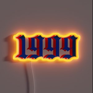 1999 Birth Year Old English Font RGB Neon Sign 1999 Birth Year Old English Font RGB Neon Sign