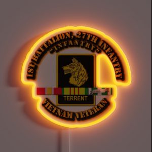 1st Battalion 27th Infantry Regiment RGB Neon Sign