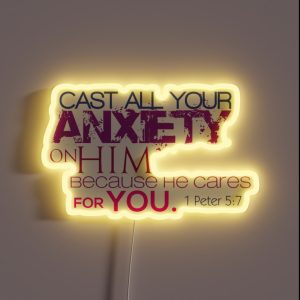 1st Peter 5 7 RGB Neon Sign 1st Peter 5 7 RGB Neon Sign