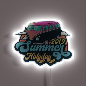 2019 Summer Holiday RGB Neon Sign