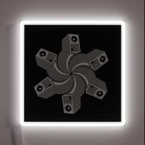 23SP008 Tekno 23 Speaker RGB Neon Sign