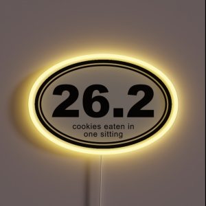 26 2 Cookies Eaten In One Sitting RGB Neon Sign 26 2 Cookies Eaten In One Sitting RGB Neon Sign