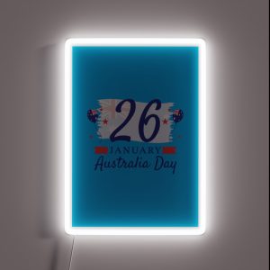 26 January Happy Australia Day RGB Neon Sign 26 January Happy Australia Day RGB Neon Sign