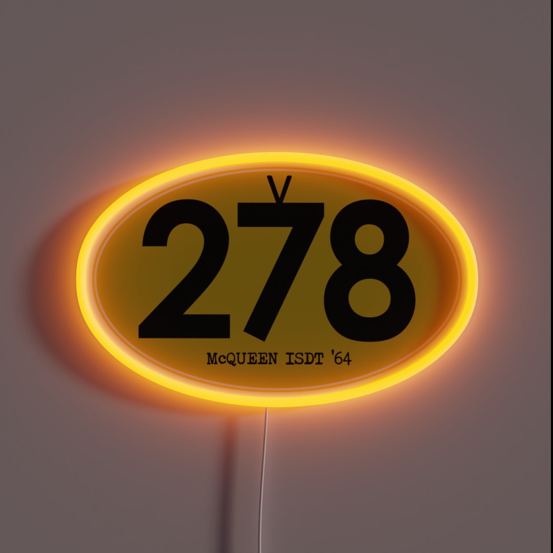 278 Mcqueen ISDT 1964 RGB Neon Sign 278 Mcqueen ISDT 1964 RGB Neon Sign