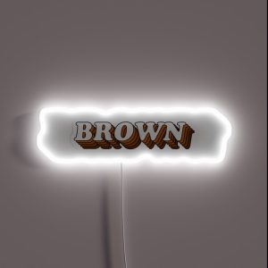 3D Retro Brown RGB Neon Sign 3D Retro Brown RGB Neon Sign