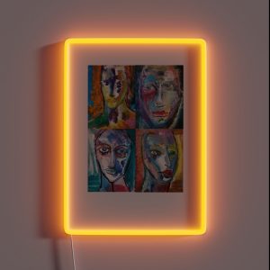 4 Faces RGB Neon Sign 4 Faces RGB Neon Sign