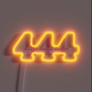 444 Angel Number RGB Neon Sign