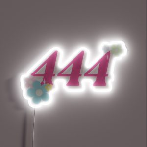 444 Angel Number RGB Neon Sign