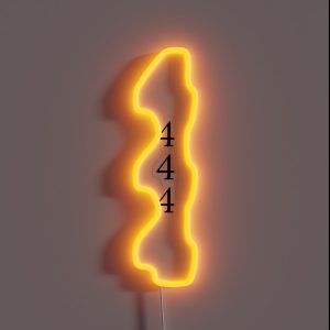 444 Stacked RGB Neon Sign