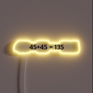 45 45 135 RGB Neon Sign