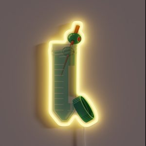 50 Ml Conical Centrifuge Tube RGB Neon Sign