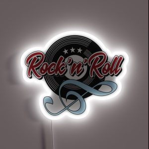 50s Rockabilly Vintage Rock And Roll Music Sock Hop Party RGB Neon Sign