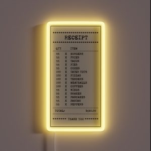 55 Burgers 55 Fries 55 Tacos RGB Neon Sign