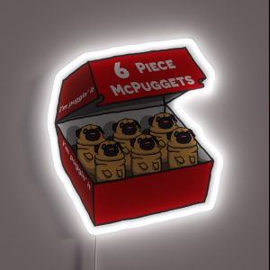 6 Piece Mcpuggets I M Puggin It RGB Neon Sign