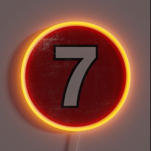 7 Seven RGB Neon Sign
