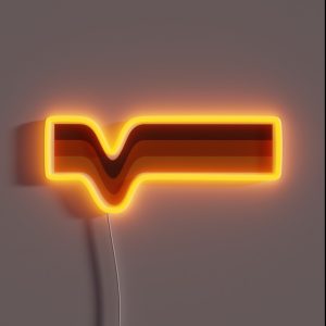 70s 70 S Stripes Brown Orange Yellow RGB Neon Sign 70s 70 S Stripes Brown Orange Yellow RGB Neon Sign