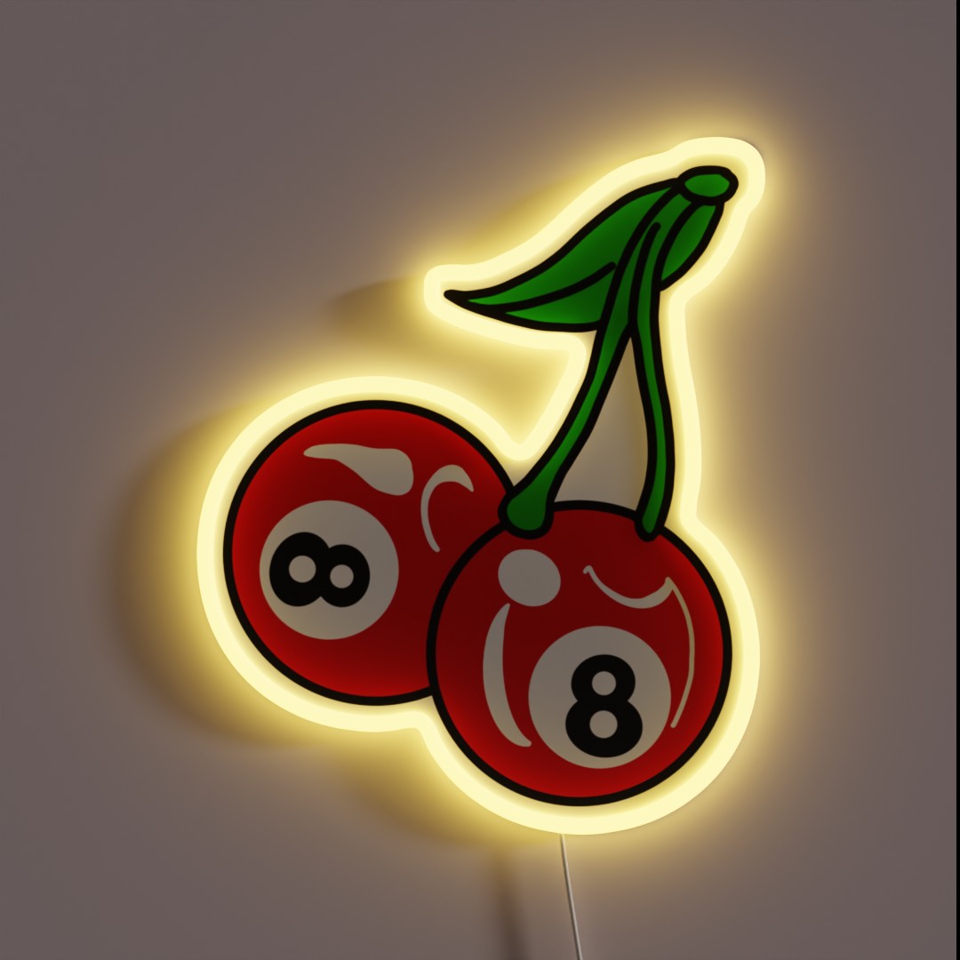 8 BALL CHERRIES RGB Neon Sign 8 BALL CHERRIES RGB Neon Sign