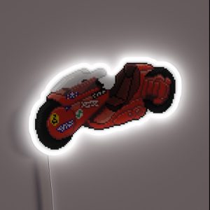 8 Bit Cyber Punk 2019 Motorcycle RGB Neon Sign