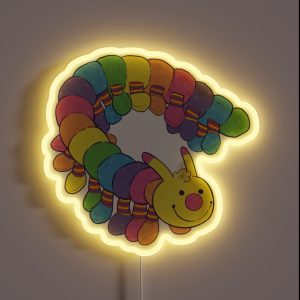 80 S 90 S Nostalgic Rainbow Caterpillar Plush RGB Neon Sign 80 S 90 S Nostalgic Rainbow Caterpillar Plush RGB Neon Sign