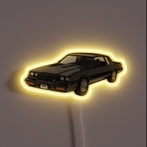 80 S Black Turbo RGB Neon Sign