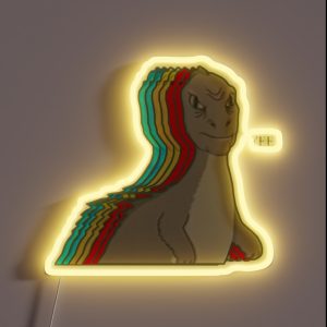 80 Yee S Fresh Meme Dinosaur Tee RGB Neon Sign