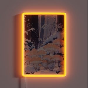 80s Retro Anime Mushrooms Landscape RGB Neon Sign 80s Retro Anime Mushrooms Landscape RGB Neon Sign