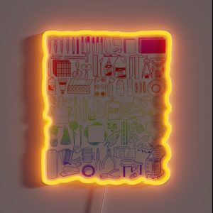 85 Art Supply Doodles In Rainbow RGB Neon Sign 85 Art Supply Doodles In Rainbow RGB Neon Sign