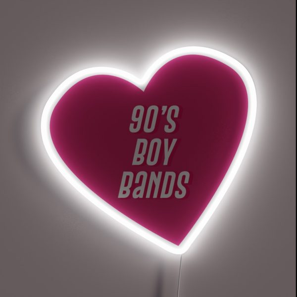 90 S Boy Bands RGB Neon Sign