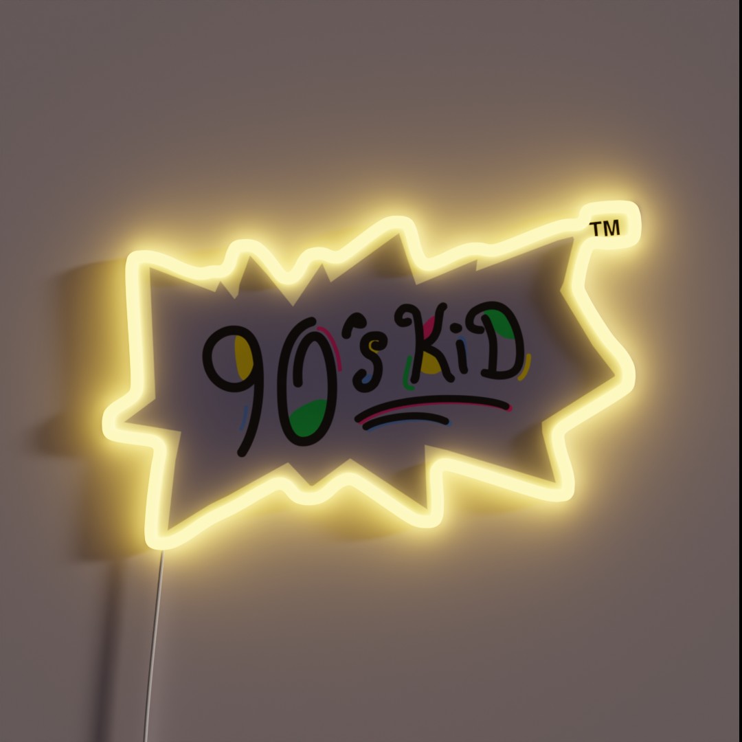 90 S Kid RGB Neon Sign 90 S Kid RGB Neon Sign