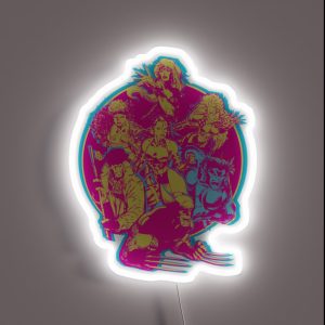 90 S Retro Jim Lee X Men Group RGB Neon Sign