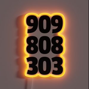 909 808 303 Music Quote RGB Neon Sign 909 808 303 Music Quote RGB Neon Sign