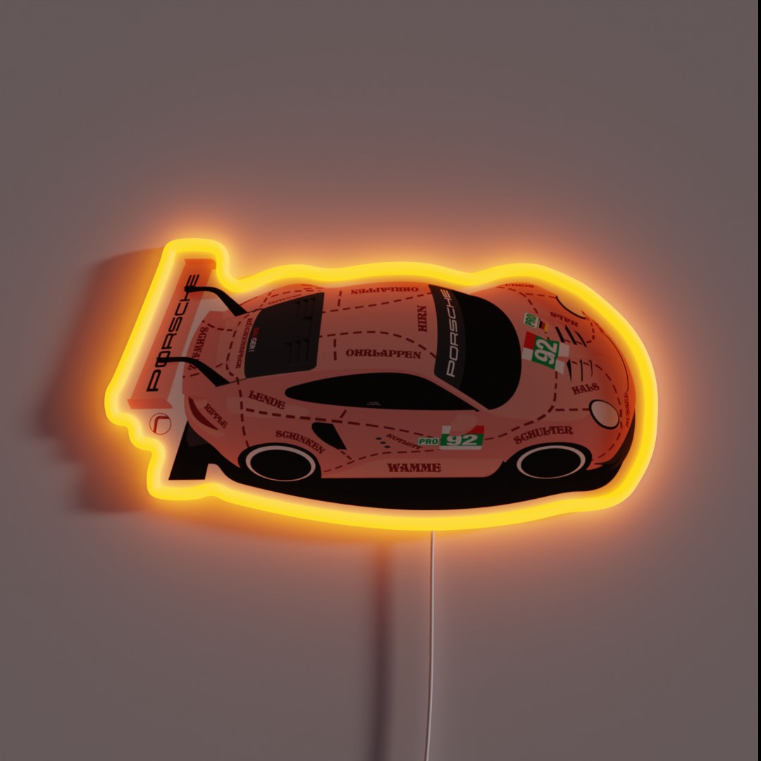 911 Pink Pig RGB Neon Sign 911 Pink Pig RGB Neon Sign