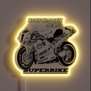 916 Superbike RGB Neon Sign