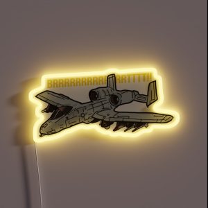 A 10 OA 10 Thunderbolt II Warthog RGB Neon Sign