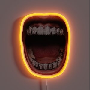 A AP Rocky S Teeth RGB Neon Sign